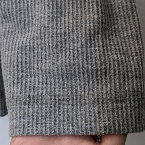 Eddie Bauer Waffle Textured Long Sleeve Gray Sleepwear Shirt Men’s Medium - Picture 7 of 13